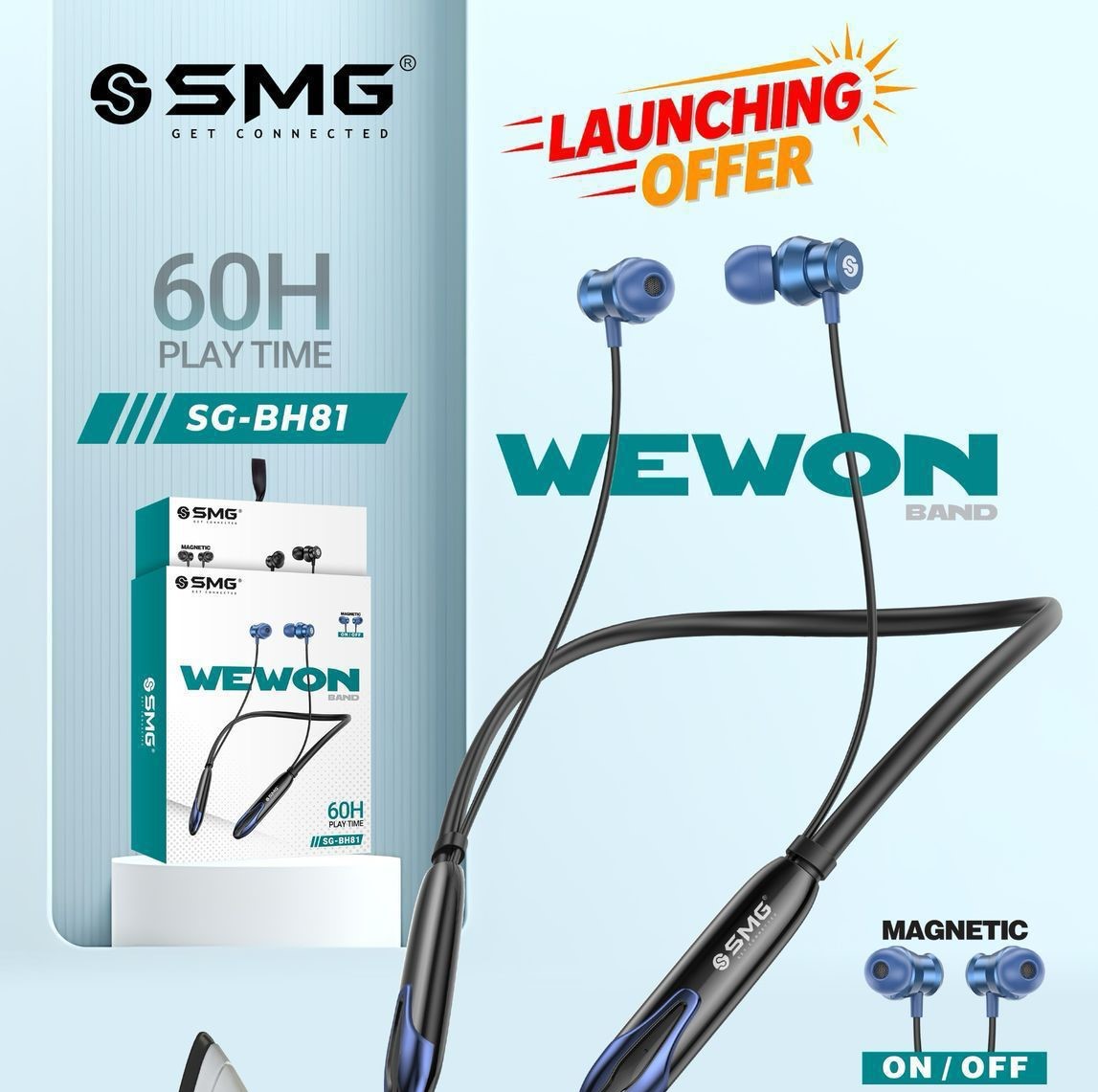 SMG WEWOn SG-BH81 Neckband | 60H Playtime